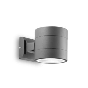 Външен аплик Ideal Lux Snif AP1 Round 061467 в цвят антрацит - основен изглед