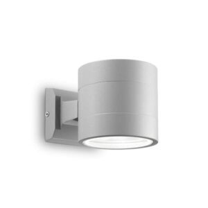 Външен аплик Ideal Lux Snif AP1 Round 061474 в сиво - основен изглед