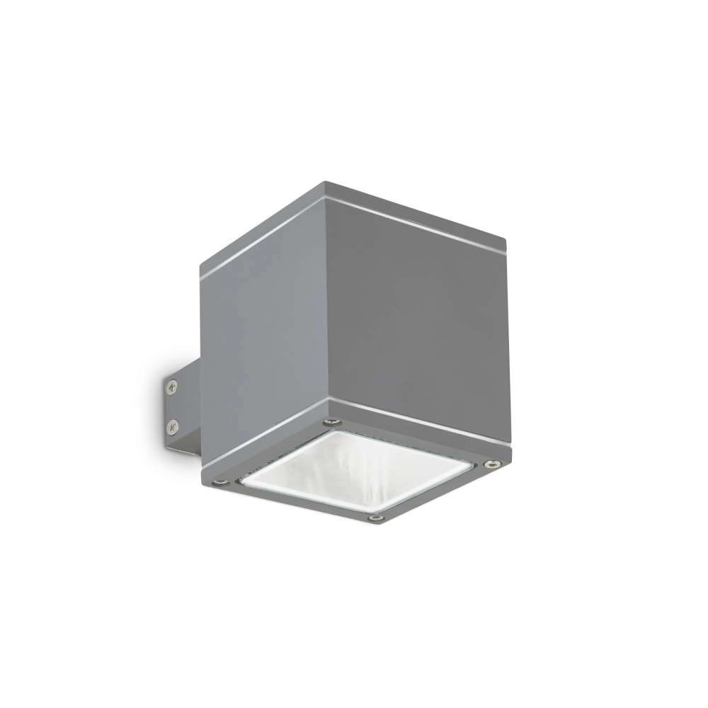 Външен аплик Ideal Lux Snif AP1 Square 121963 в цвят антрацит - основен изглед