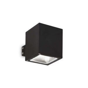 Външен аплик Ideal Lux Snif AP1 Square 123080 в черно - основен изглед