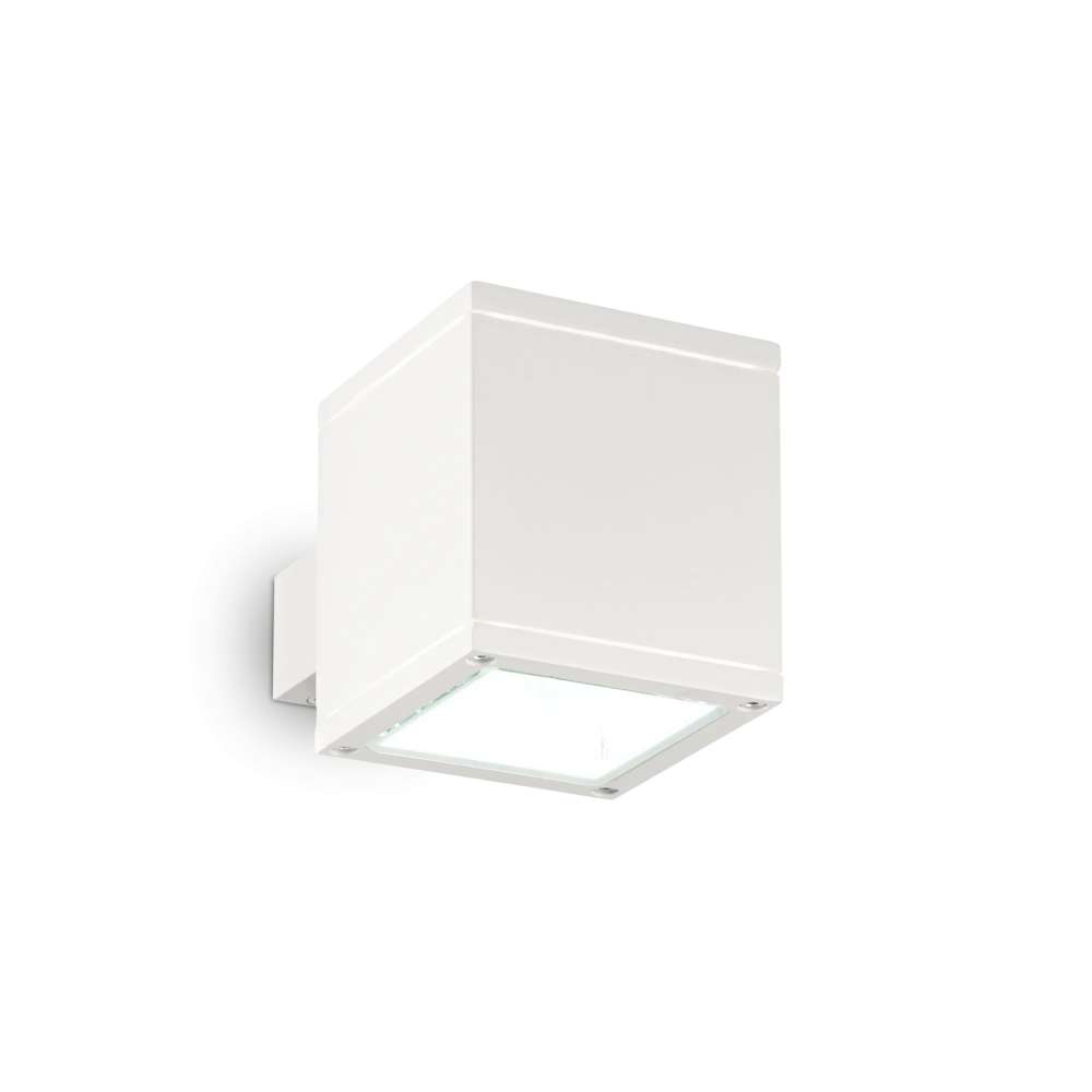 Външен аплик Ideal Lux Snif AP1 Square 144276 в бяло - основен изглед