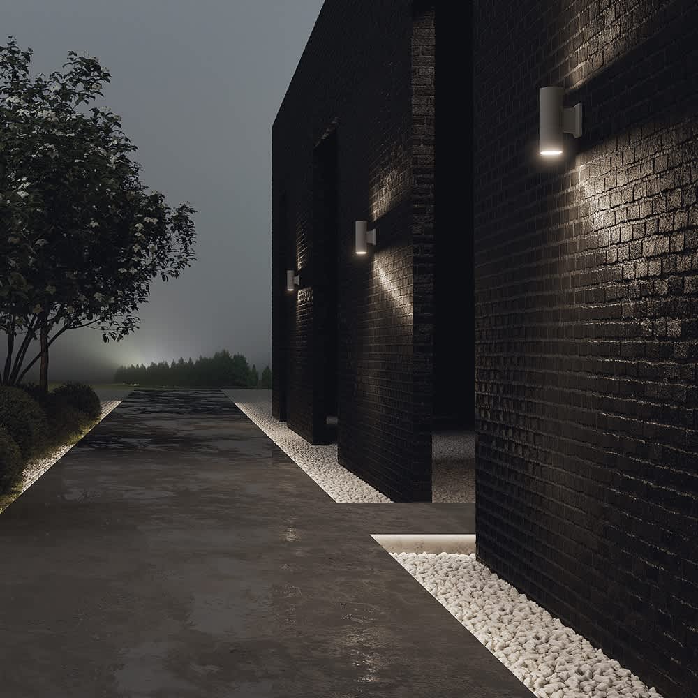 Външен аплик Maytoni Bowery O574WL-02GR, пример за осветление