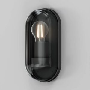 Maytoni Candle O449WL-01GF - външен аплик в цвят графит с прозрачен плафон