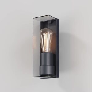 Maytoni Conf O450WL-01GF - външен аплик в цвят графит с правоъгълен опушен дифузер