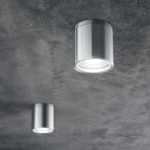 Ideal Lux Gun PL1 092324 на таван Плафон Gun PL1 092324 в цвят алуминий монтиран на таван с насочена надолу светлина