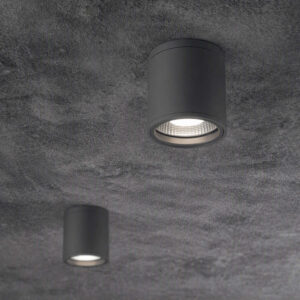 Ideal Lux Gun PL1 236865 на таван Плафон Gun PL1 236865 в цвят антрацит монтиран на таван с насочена надолу светлина