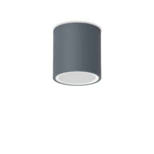 Външен плафон Ideal Lux Techo PL1 D09 Round 318110 в цвят антрацит - основен изглед