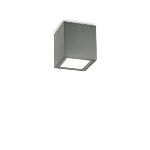 Външен плафон Ideal Lux Techo PL1 D09 Square 251554 в цвят антрацит - основен изглед
