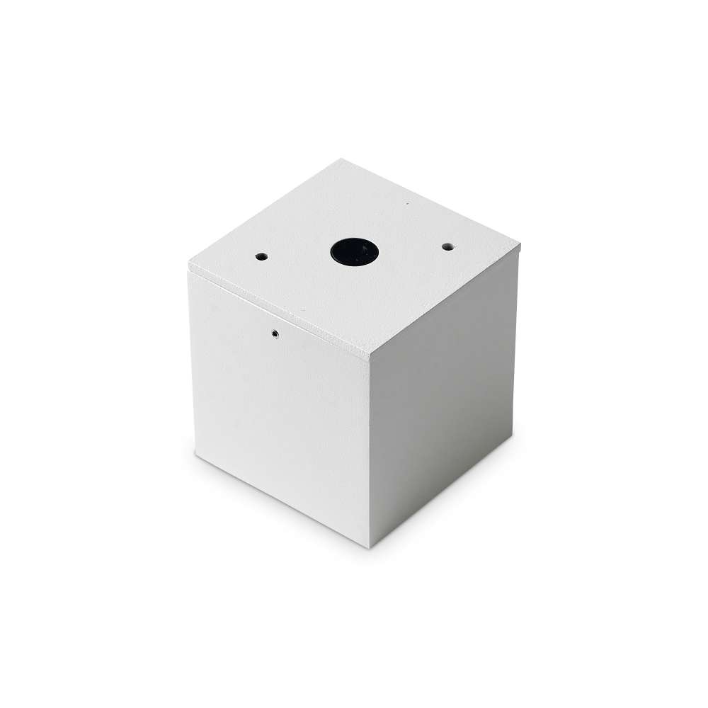 Бял квадратен Techo PL1 D09 251561 - монтажна основа