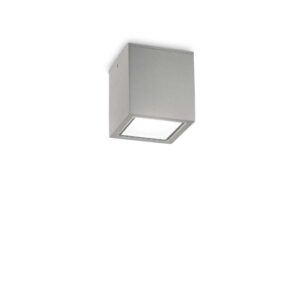 Външен плафон Ideal Lux Techo PL1 D09 Square 326894 в сиво - основен изглед