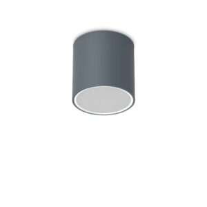 Външен плафон Ideal Lux Techo PL1 D15 Round 318103 в цвят антрацит - основен изглед