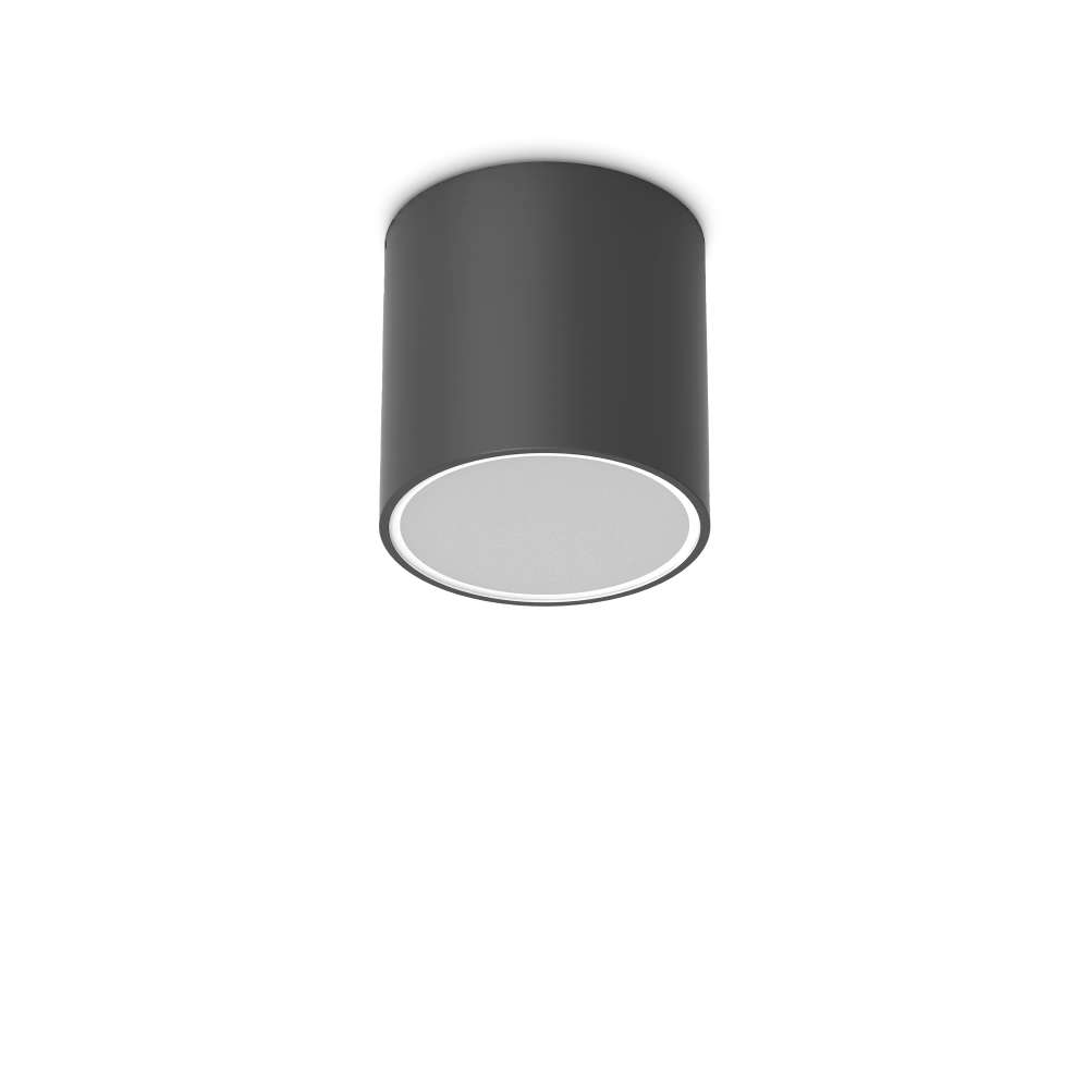 Външен плафон Ideal Lux Techo PL1 D15 Round 342719 в черно - основен изглед