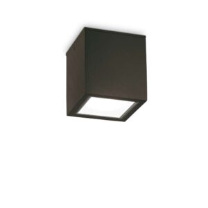 Външен плафон Ideal Lux Techo PL1 D15 Square 251530 в черно - основен изглед