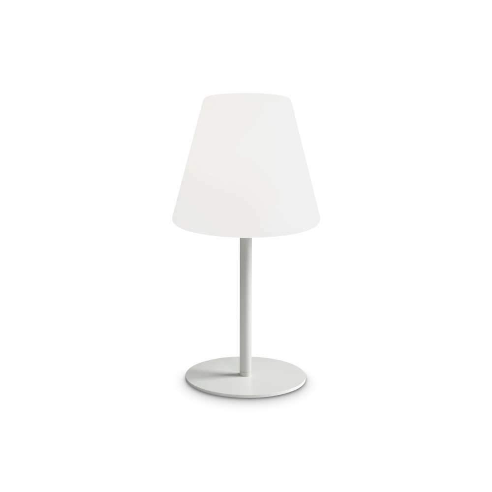 Външна настолна лампа Ideal Lux Arcadia TL1 365756 E27 бяла - продуктов изглед