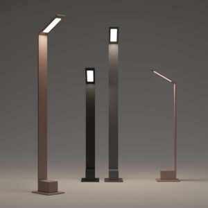 Agos H60 и H80 - размери и цветове Градински лампи Ideal Lux Agos H60 и H80 в черно, антрацит и кафяво