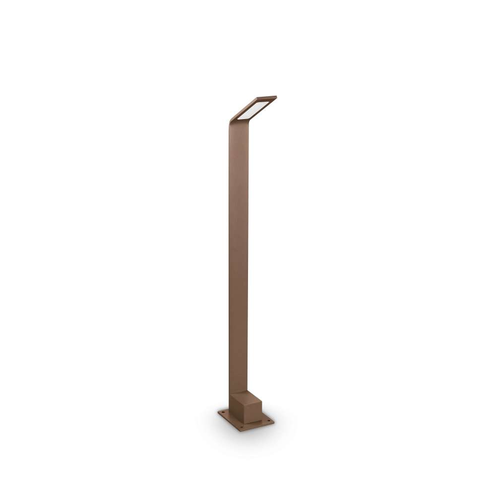 Градинска LED лампа Ideal Lux Agos PT H80 326726 6.5W 3000K кафява - продуктов изглед