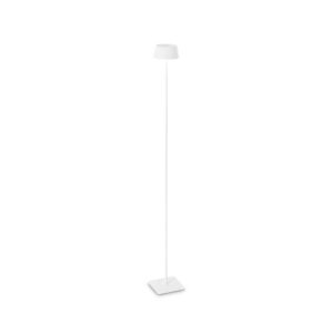 Градинска LED лампа Ideal Lux Pure PT 311708 1,5W 3000K бяла с акумулатор - изглед на бял фон