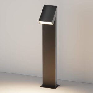Maytoni Guss O592FL-L15GF3K - градинска LED лампа в цвят графит с наклонена горна част