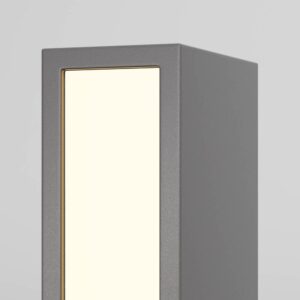 Maytoni Hof O422FL-L6GF - детайл на графитния корпус и светещия панел