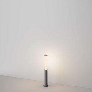 Maytoni Lit O593FL-L12GF3K - градинска LED лампа с графитен корпус и релефен прозрачен плафон