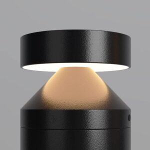 Maytoni Olten O591FL-L12GF3K1 - детайл на кръглата глава и конусовидния отражател