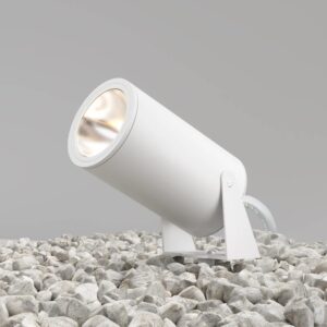Maytoni Bern O050FL-L30W3K - бял градински LED прожектор с наклоняем корпус