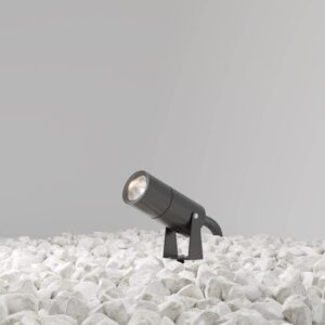 Maytoni Bern O050FL-L5GF3K - графитен градински LED прожектор с наклоняем корпус