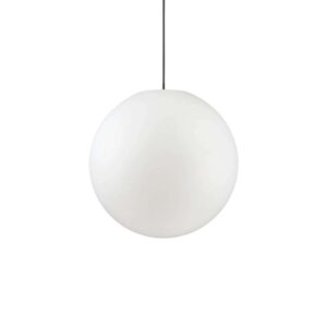 Градински пендел Ideal Lux Sole SP1 D40 136004 с бял опален дифузер