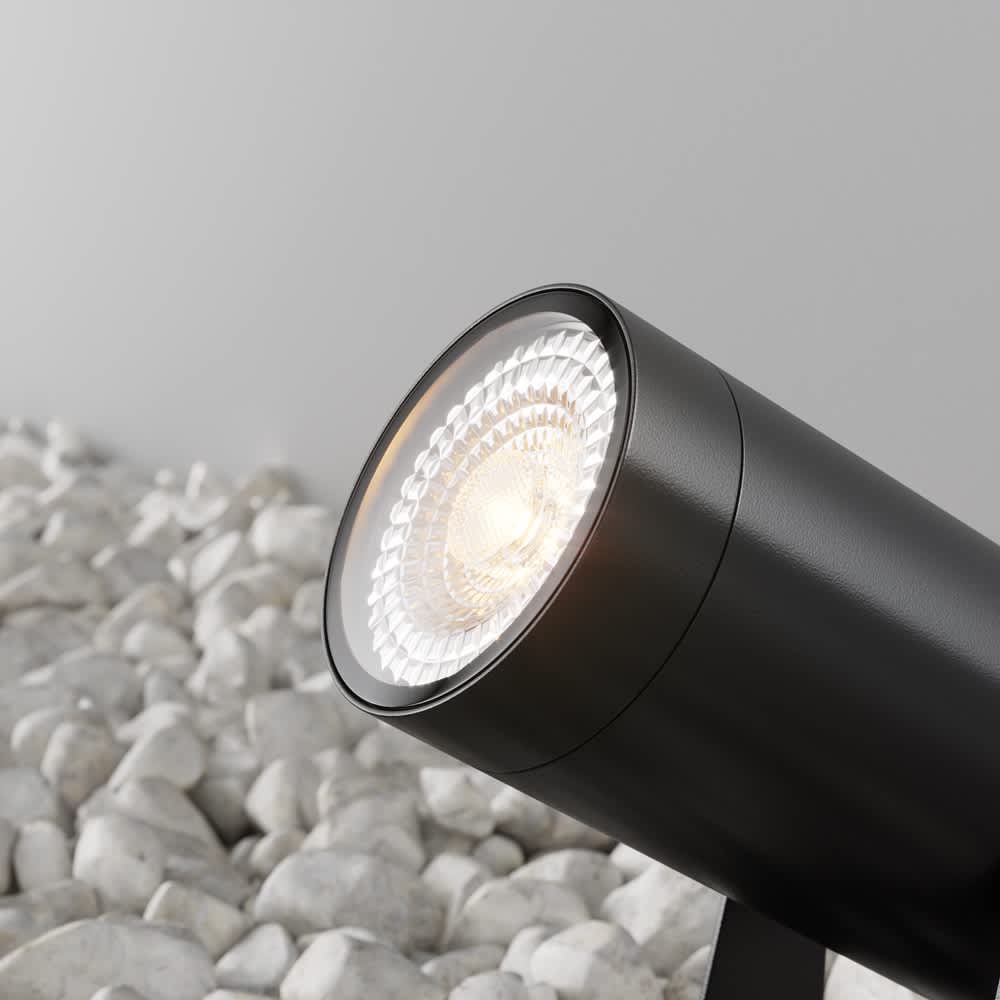 Градински прожектор Maytoni Scope O025FL-01B, детайл на лампата