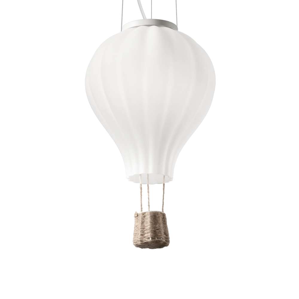 Пендел Ideal Lux Dream Big SP1 D42 261195 с бял стъклен абажур във формата на балон Ø42 см
