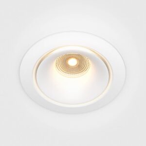 LED луна за вграждане Maytoni Yin DL031-L12W3K-D-W, бяла, общ изглед на бялата LED луна