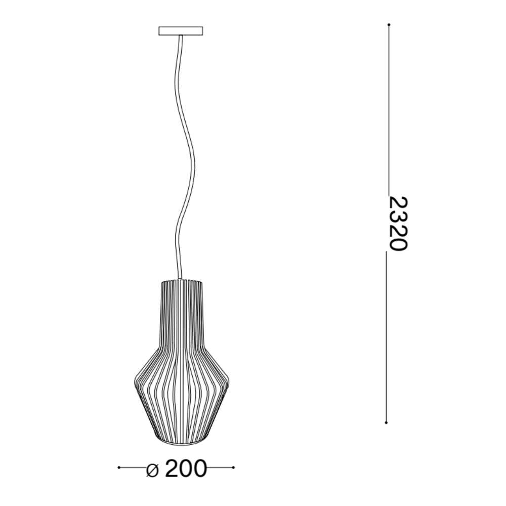 Оригинална схема с размери на Ideal Lux Citrus-1 SP1 159843