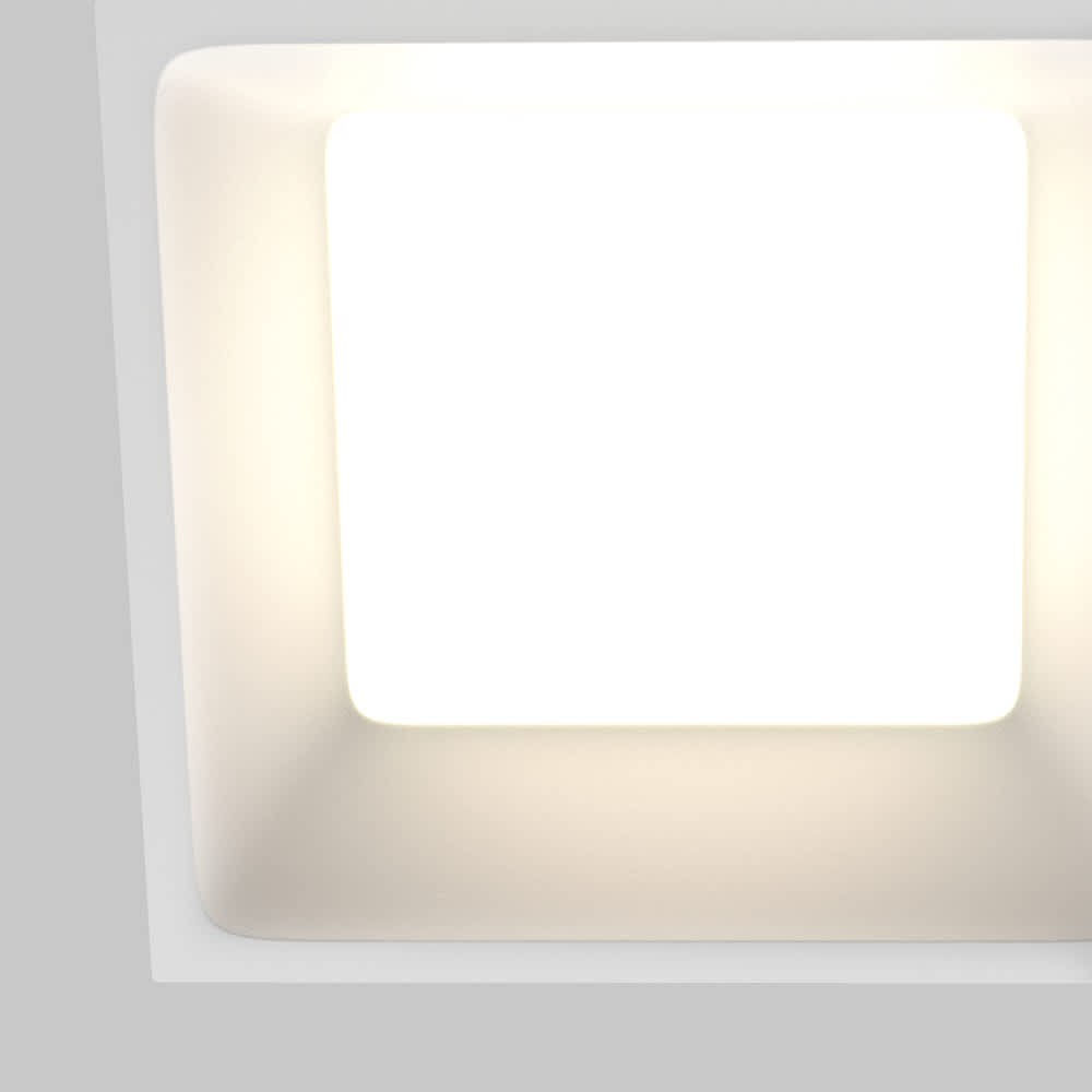 LED луна за вграждане Maytoni Okno DL056-12W3-4-6K-W, бяла, детайл на светлинната част