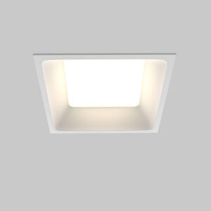 LED луна за вграждане Maytoni Okno DL056-12W3-4-6K-W, бяла, общ изглед на квадратната луна
