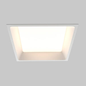 LED луна за вграждане Maytoni Okno DL056-24W3-4-6K-W, бяла, общ изглед на квадратната луна