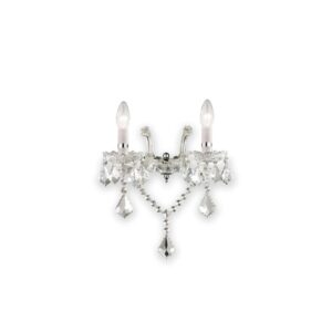 Аплик Ideal Lux Florian AP2 035642 в цвят хром на бял фон