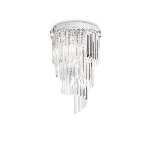 Кристален плафон Ideal Lux Carlton PL8 168920 в хром