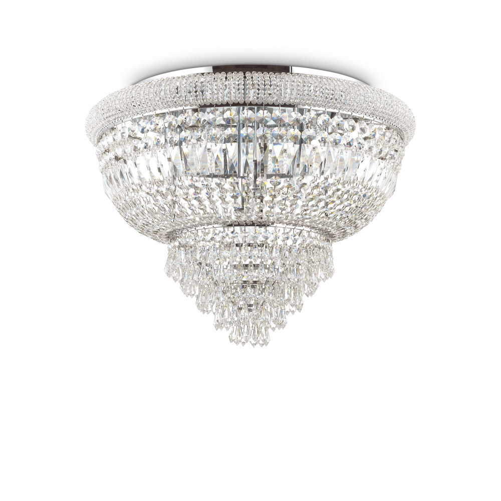Кристален плафон Ideal Lux Dubai PL24 243566 в хром