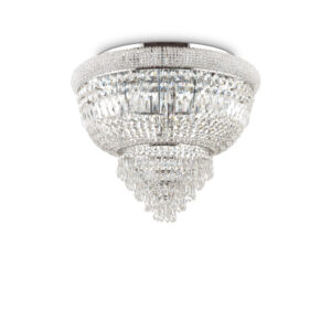 Кристален плафон Ideal Lux Dubai PL6 207186 в хром