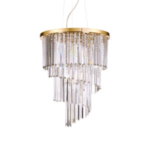 Кристален полилей Ideal Lux Carlton SP12 213521 в златист цвят