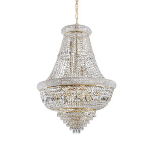 Кристален полилей Ideal Lux Dubai SP24 243528 в месингов цвят