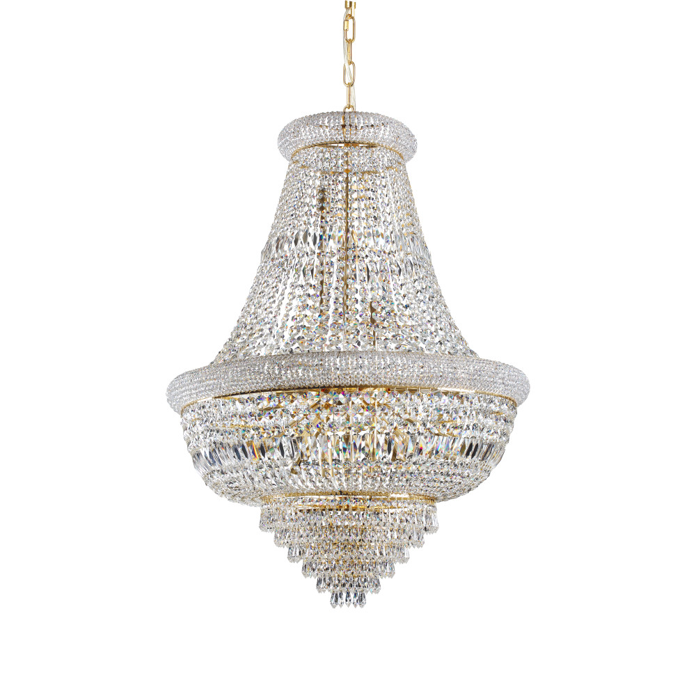 Кристален полилей Ideal Lux Dubai SP24 243528 в месингов цвят