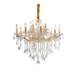 Полилей Ideal Lux Florian SP12 035611 в цвят златист на бял фон