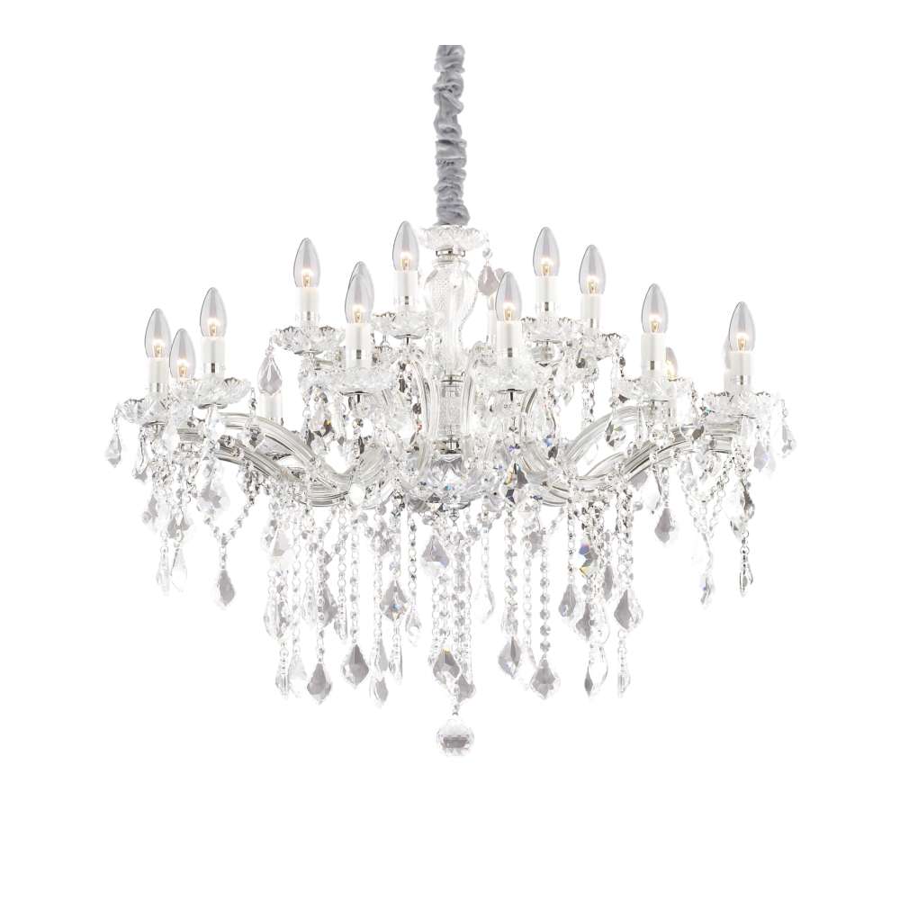 Полилей Ideal Lux Florian SP18 075150 в цвят хром на бял фон