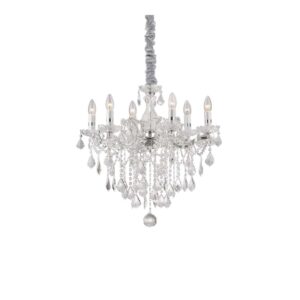 Полилей Ideal Lux Florian SP6 035628 в цвят хром на бял фон
