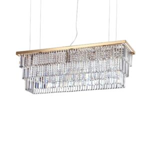Кристален полилей Ideal Lux Martinez SP8 213583 8хE14 златист - основен изглед