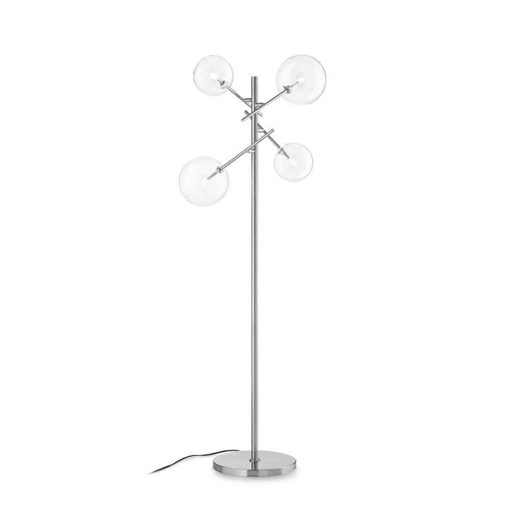 Лампион Ideal Lux Equinoxe PT04 290959 - хромирано тяло и прозрачно стъкло