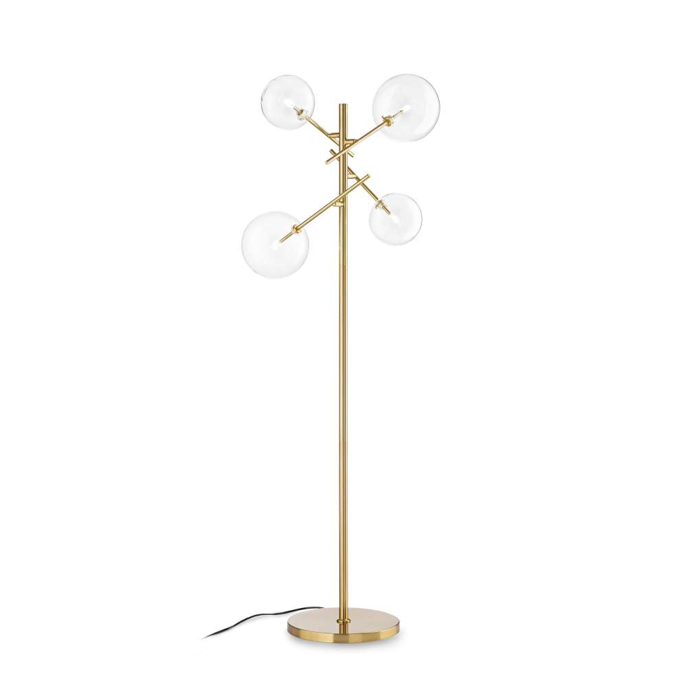 Лампион Ideal Lux Equinoxe PT04 290966 - месингово покритие и прозрачно стъкло