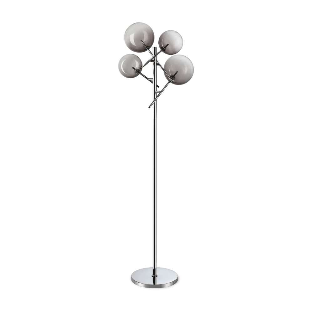 Лампион Ideal Lux Equinoxe PT04 348292 - хромирано тяло и опушено стъкло