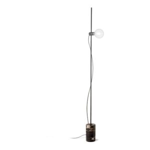 Ideal Lux Eva PT1 295213 - черна метална стойка, мраморна основа и видима крушка